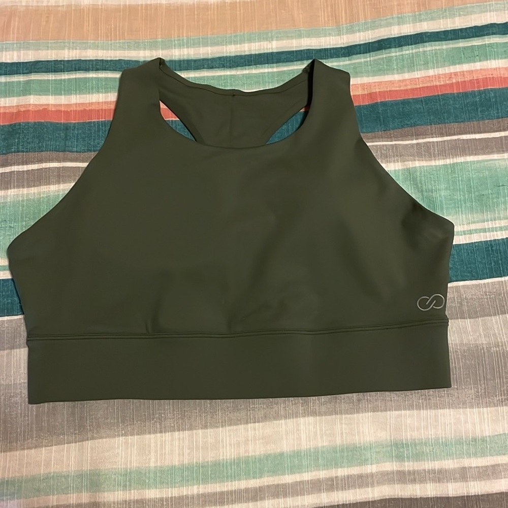 Green Calia sports bra